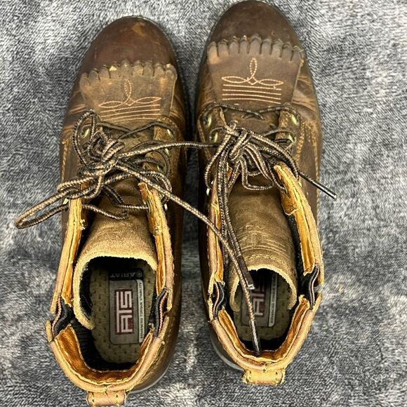 Ariat Women's Heritage Lacer II Kiltie Distressed Brown Western Boots Size 6.5 B - Picture 6 of 8